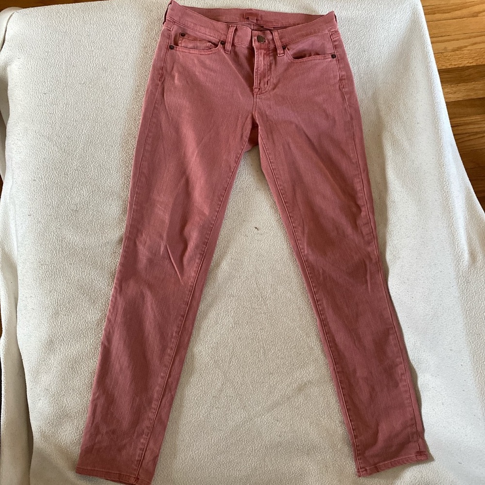pink J Crew jeans